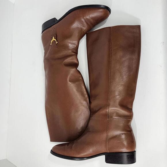 Etienne Aigner DERBY Leather Women Brown Boots Size 8M Made in Brazil - Picture 8 of 12